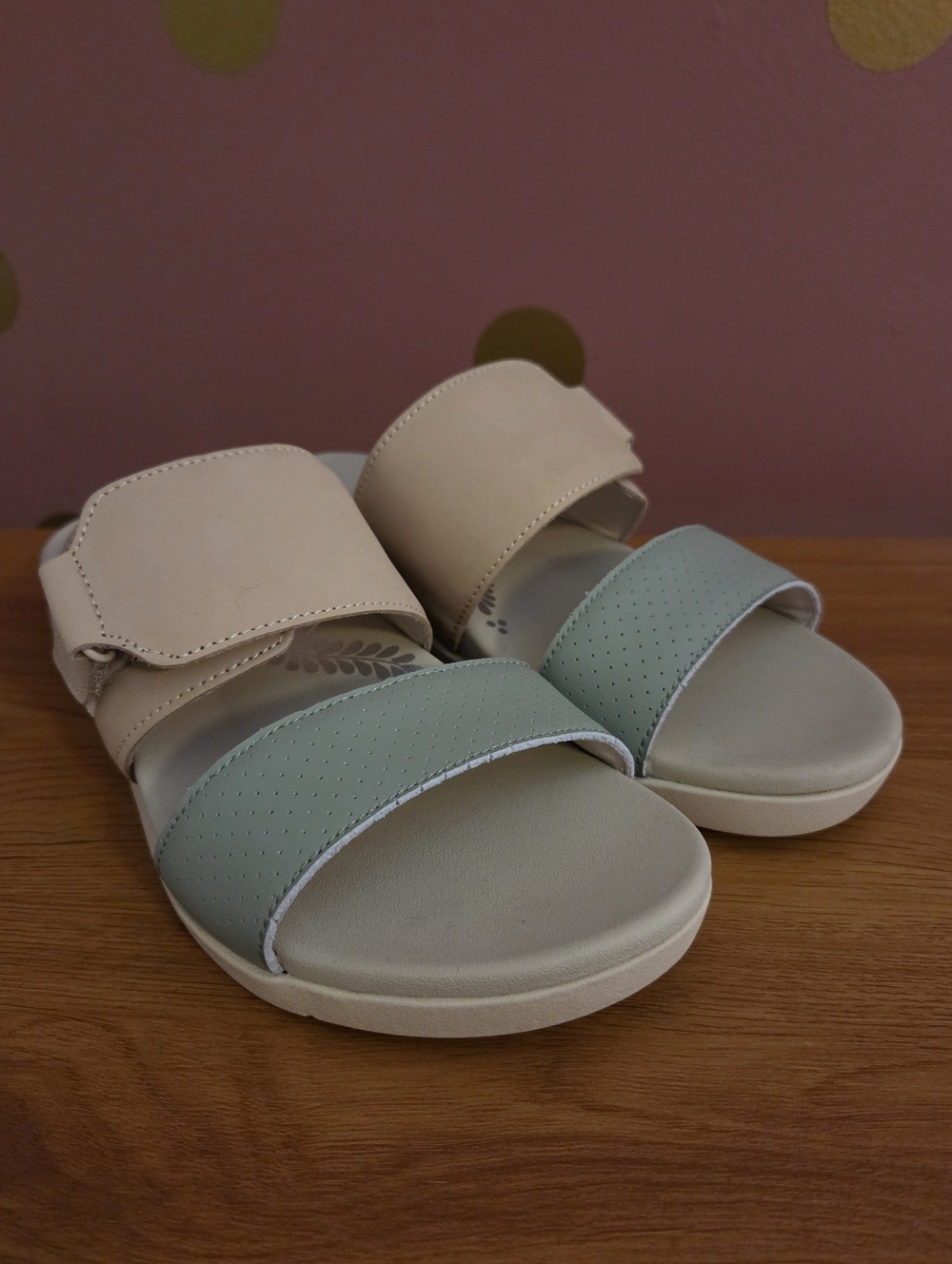 Revitalign Orthotic Adjustable Leather Slide Sandals